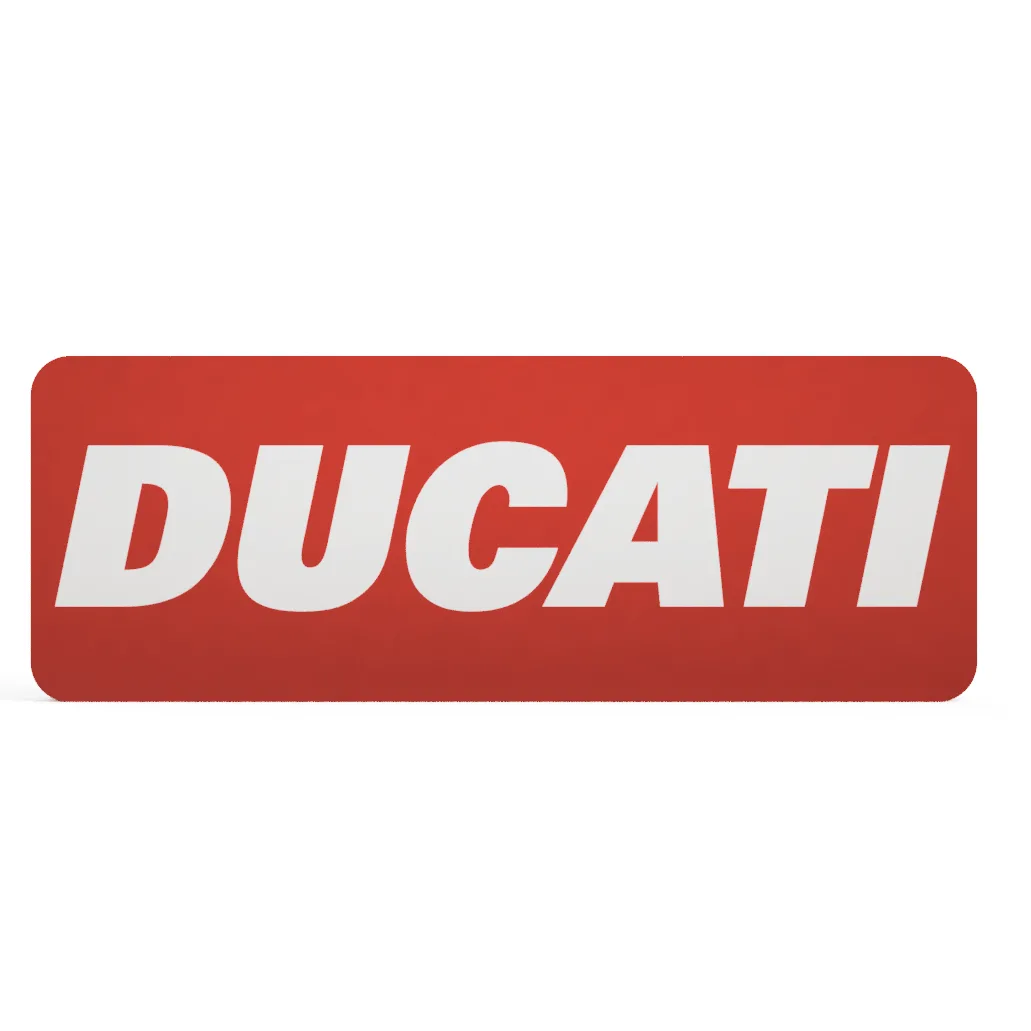 Ducati LED-Leuchtschild Frontansicht