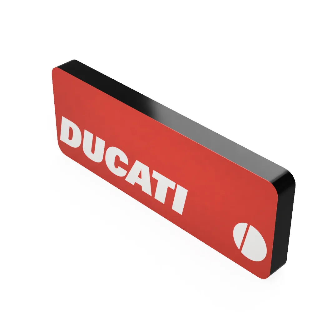 Ducati LED-Leuchte (Motiv 2) beleuchtet