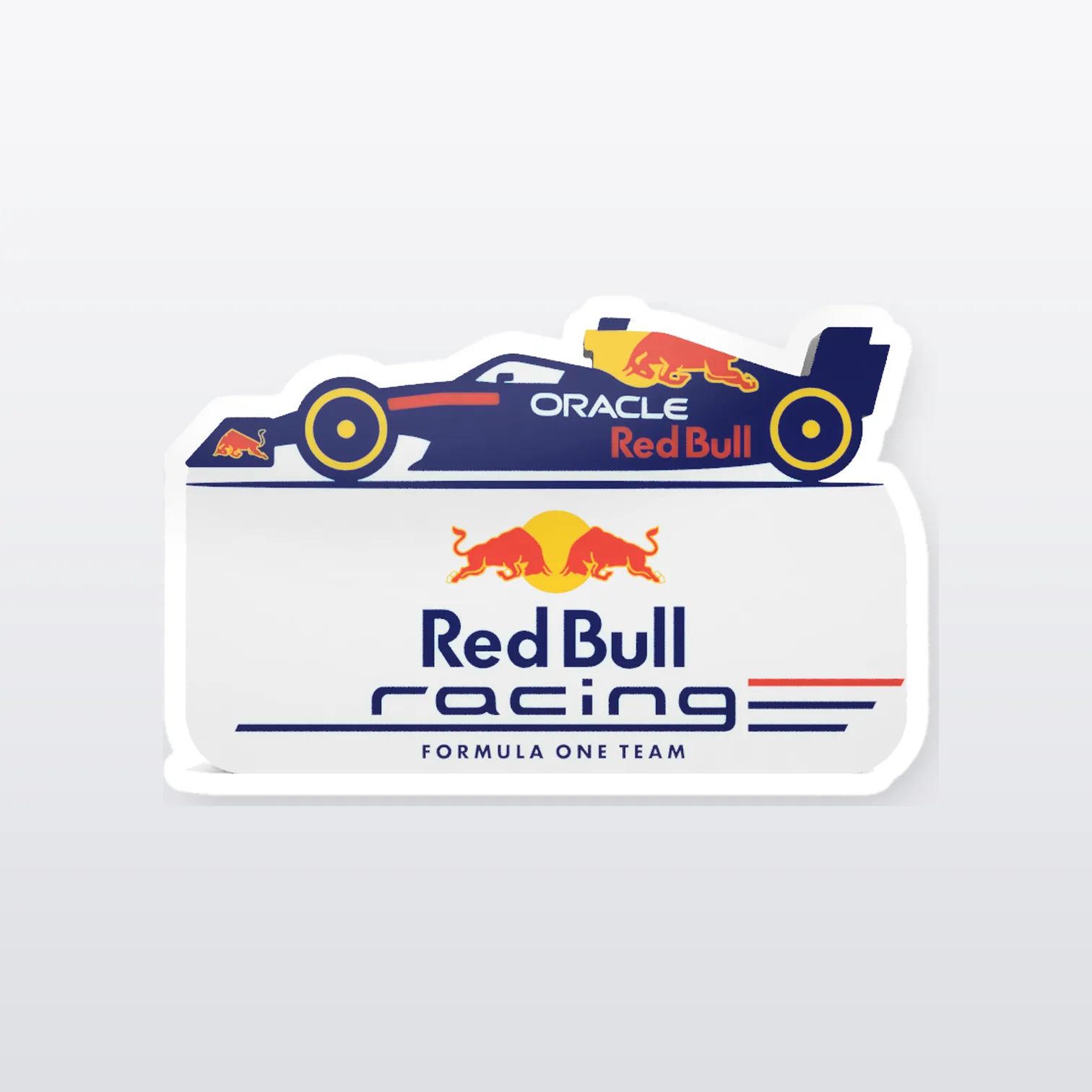 F1 Red Bull Racing Aufkleber Set – einzelner Aufkleber in Großaufnahme