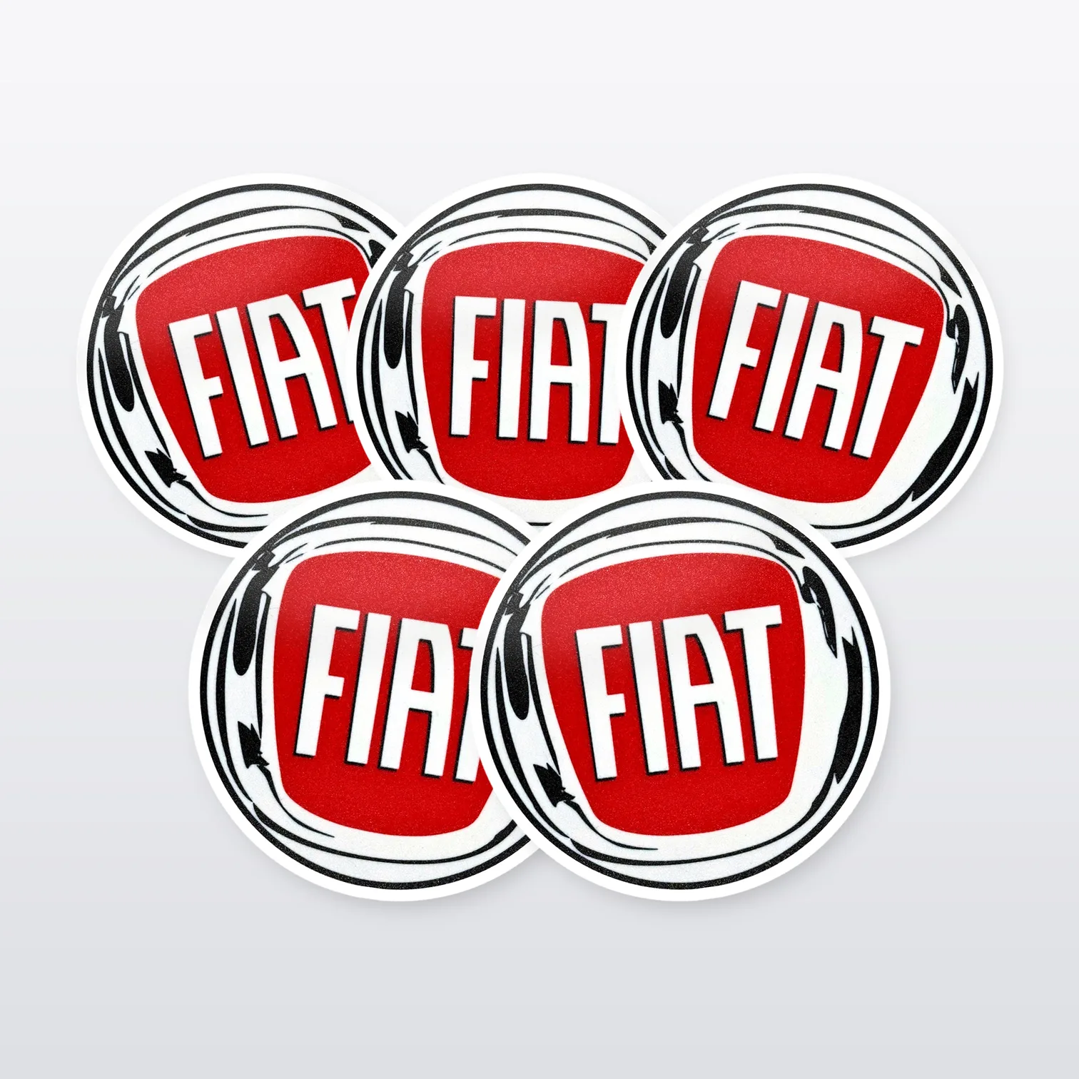 Fiat Aufkleber Set – 5 Sticker