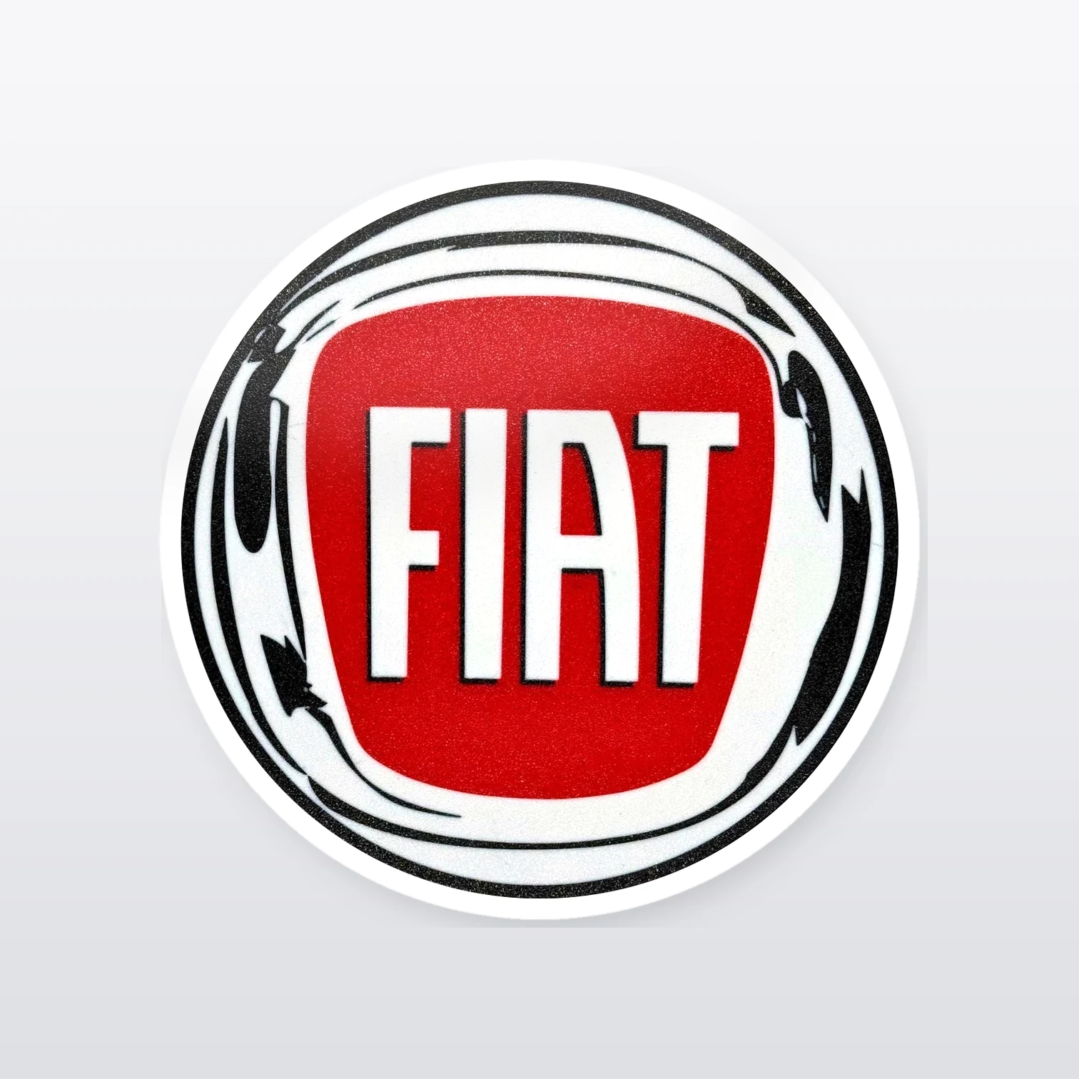 Fiat Aufkleber Set – einzelner Aufkleber in Großaufnahme