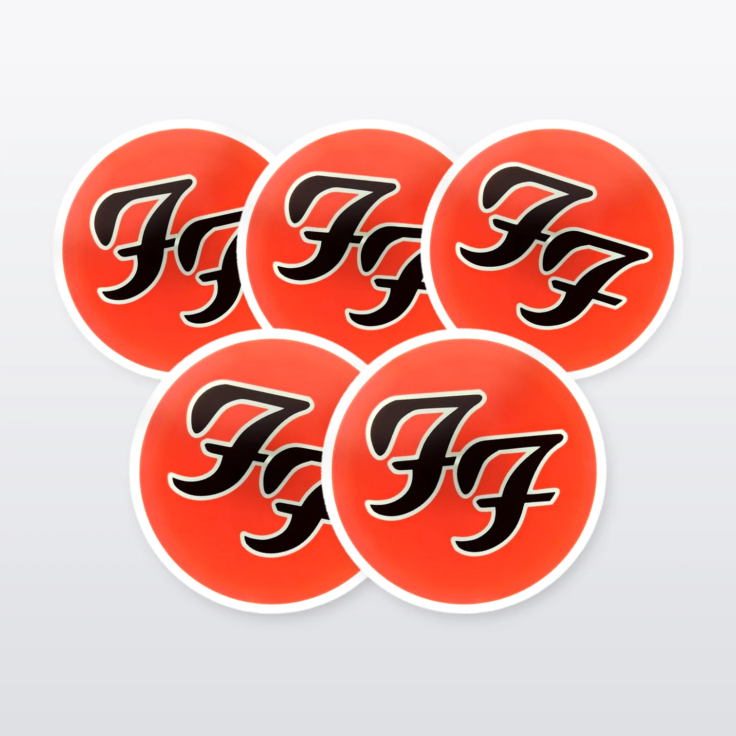 Foo Fighters Aufkleber Set – 5 Sticker