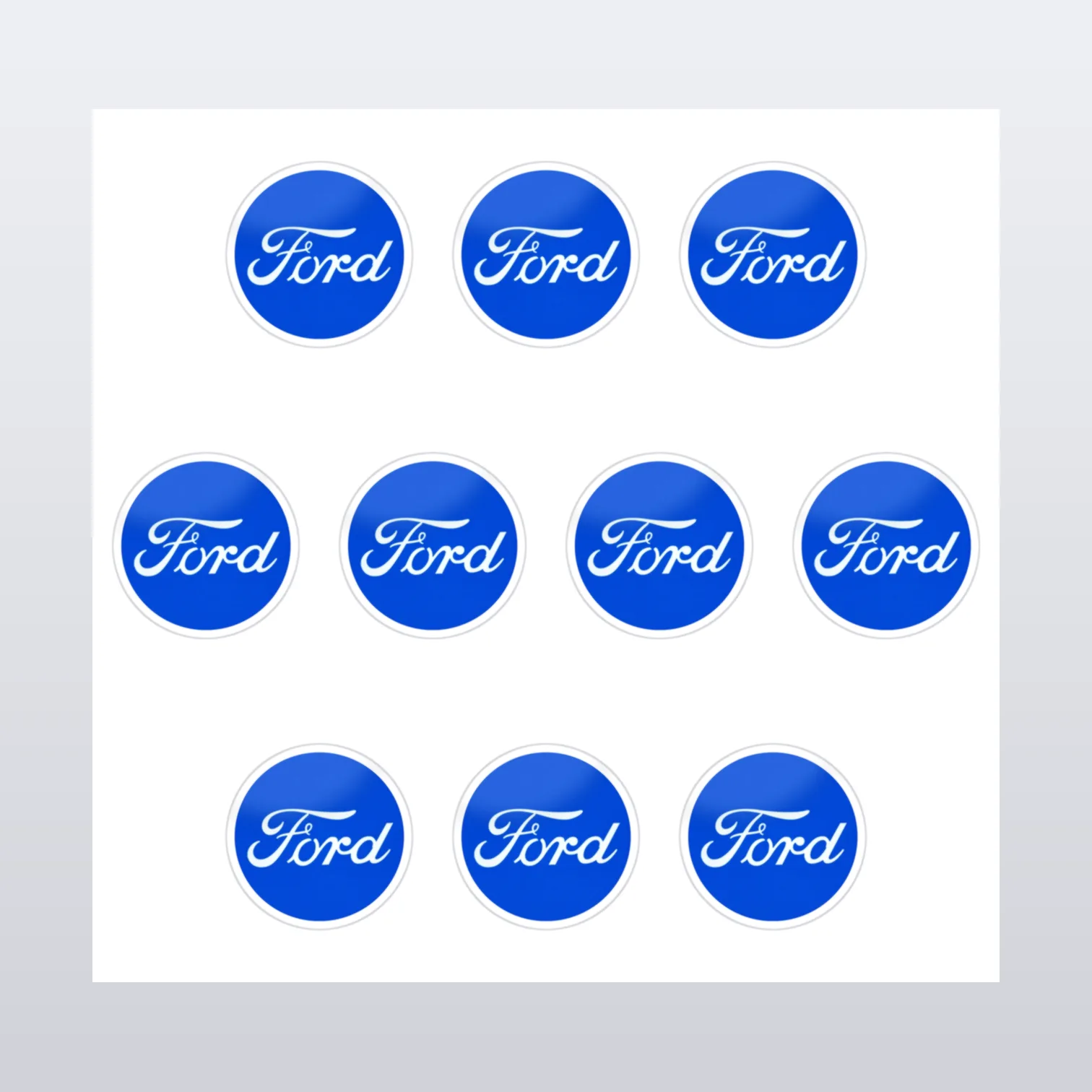 Ford Aufkleber Set I – Aufkleber auf Bogen