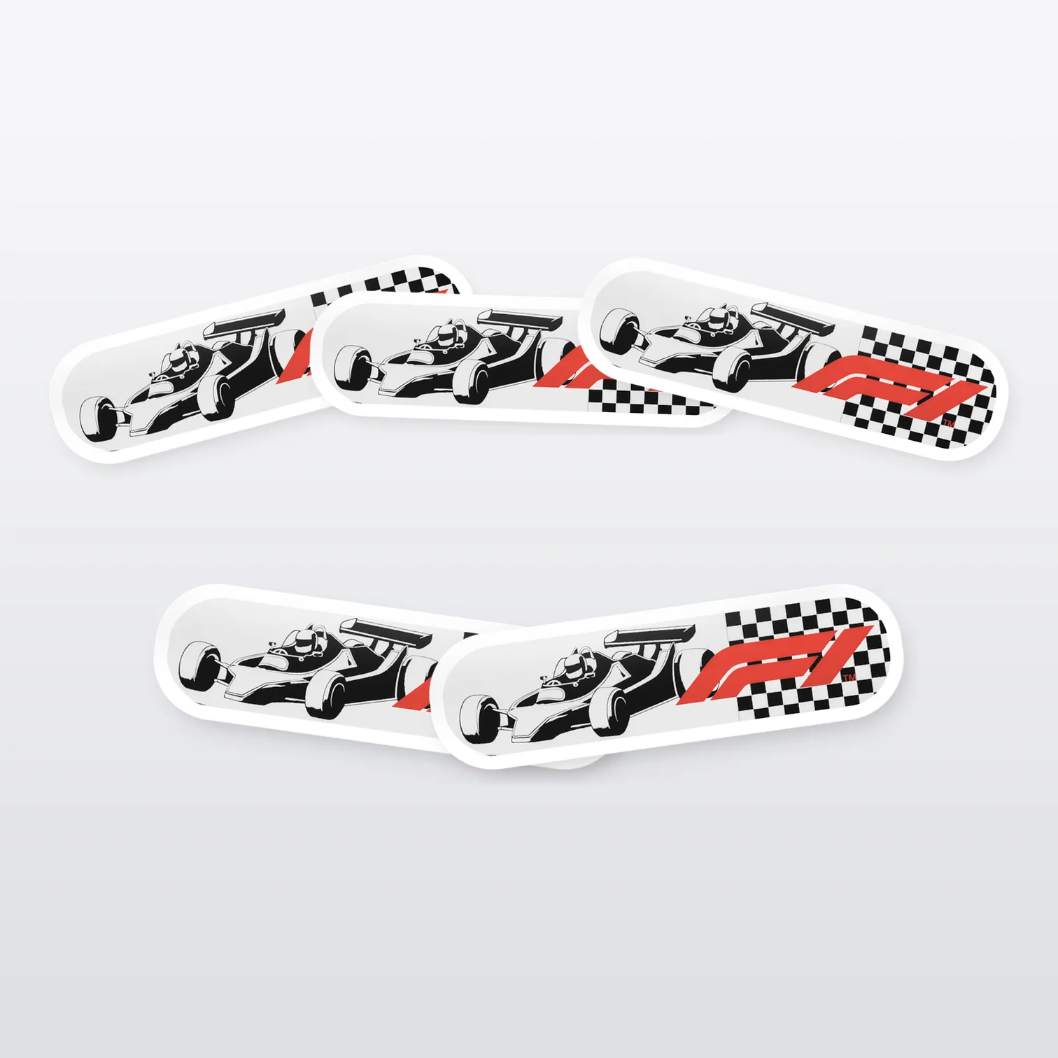 Formel 1 Klassik Aufkleber Set – 5 Sticker