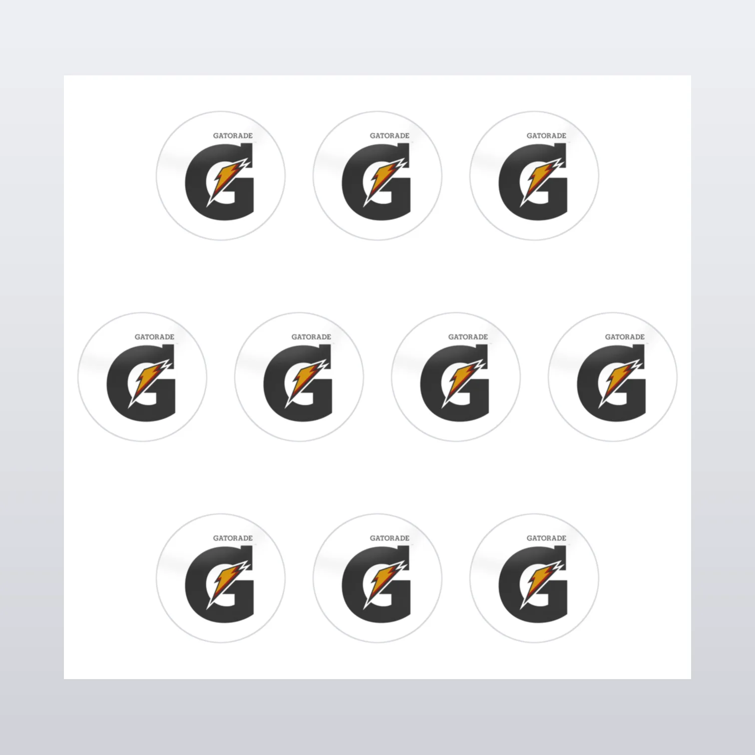 Gatorade Energy Aufkleber Set – Aufkleber auf Bogen