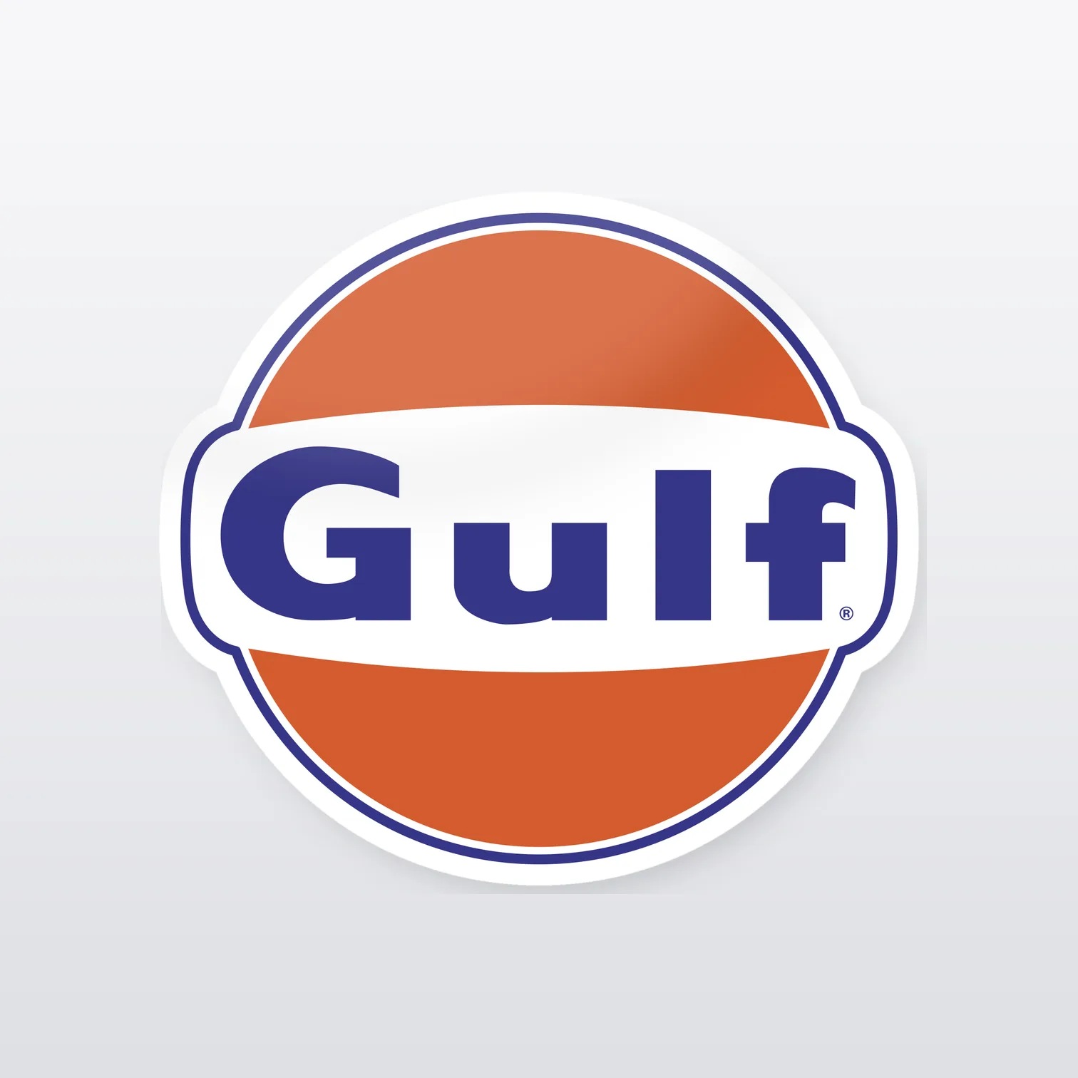Gulf Oil Aufkleber Set – einzelner Aufkleber in Großaufnahme