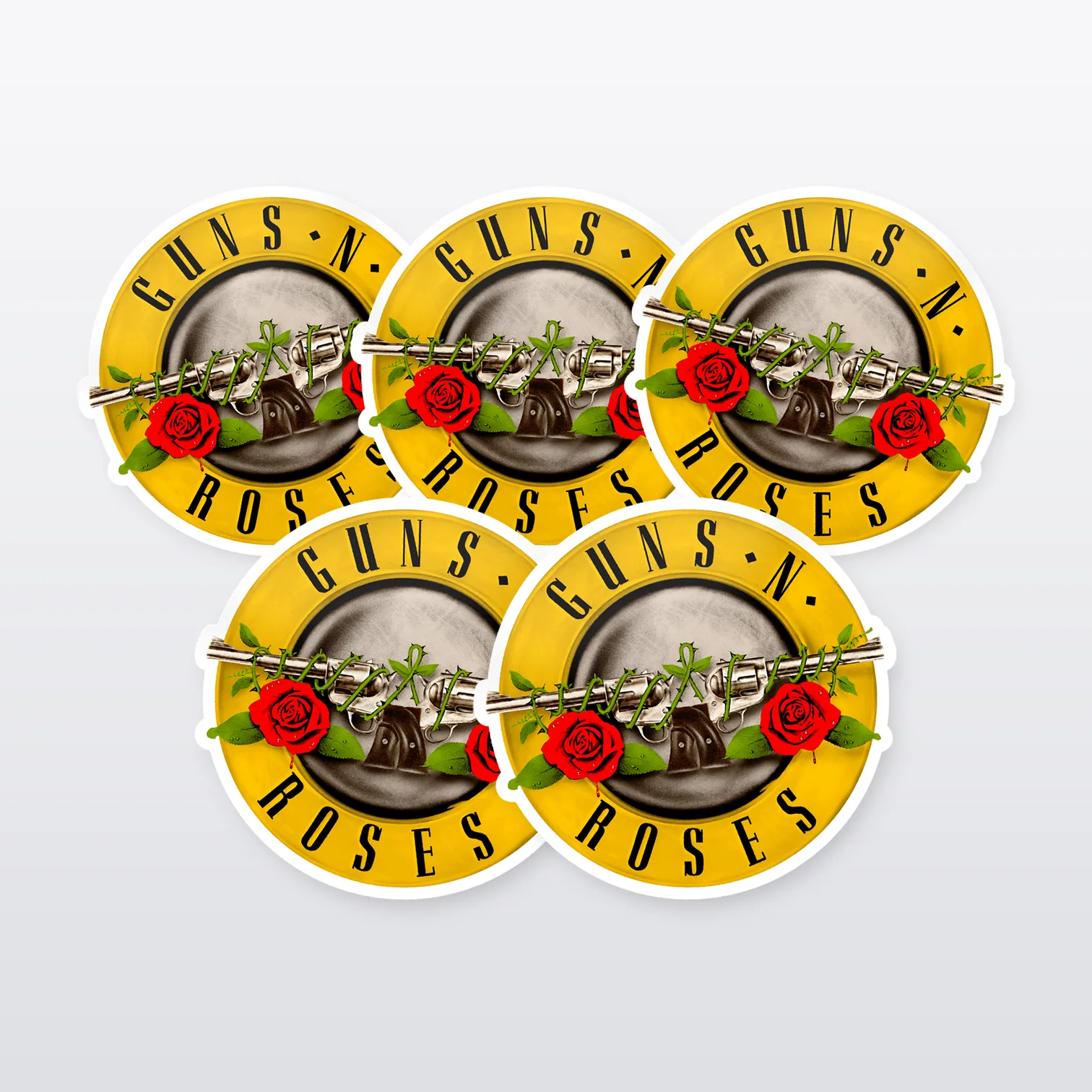 Guns N' Roses Aufkleber Set – 5 Sticker