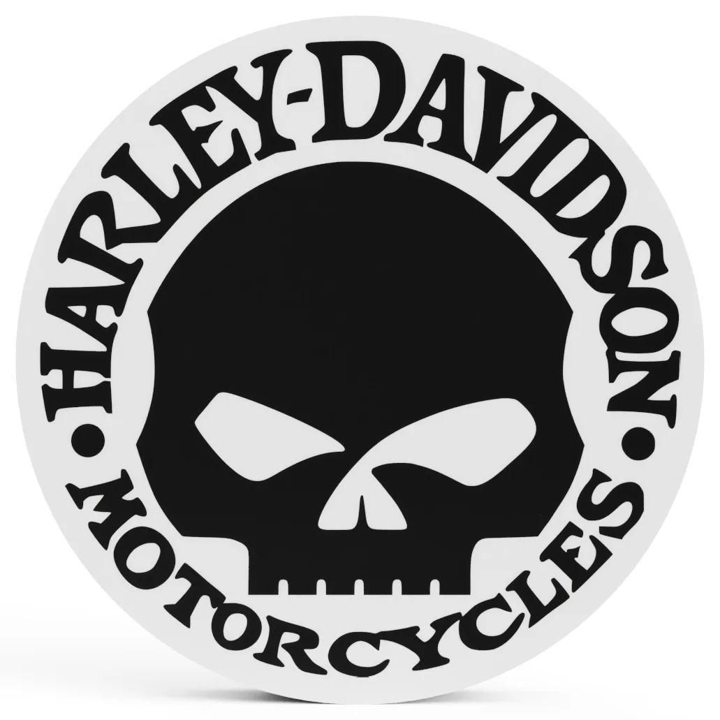 Harley-Davidson LED-Leuchte (Motiv 2) beleuchtet