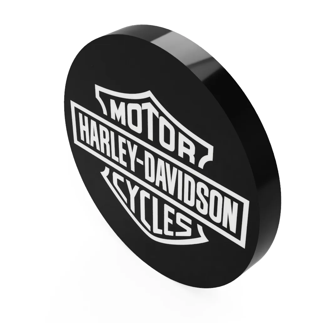 Harley-Davidson LED-Leuchte (Motiv 3) beleuchtet
