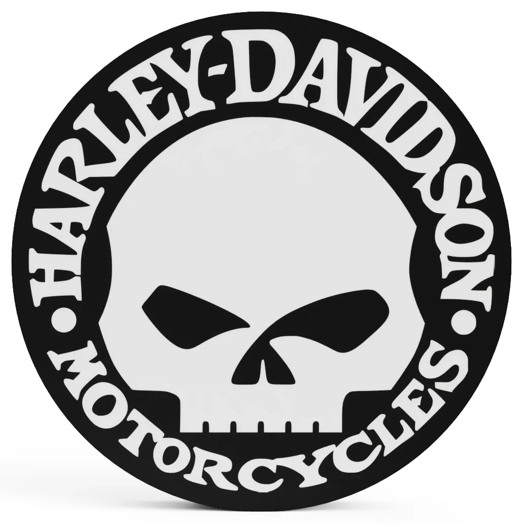 Harley-Davidson Skull LED-Leuchtschild Wanddeko Geschenk