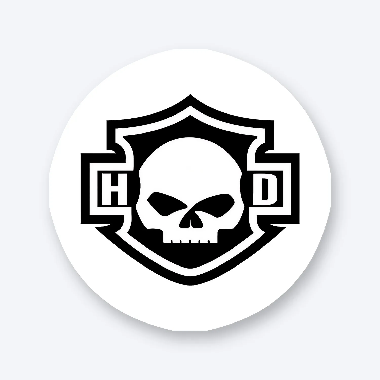 Harley Davidson Skull Aufkleber Set II