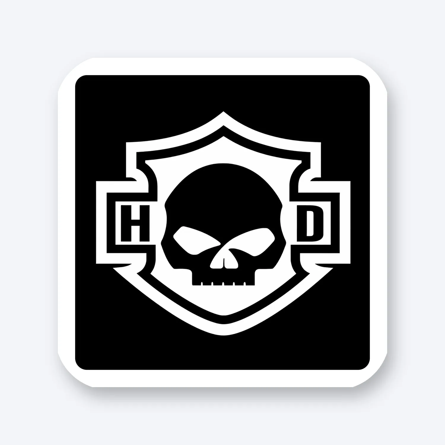 Harley Davidson Skull Aufkleber Set III
