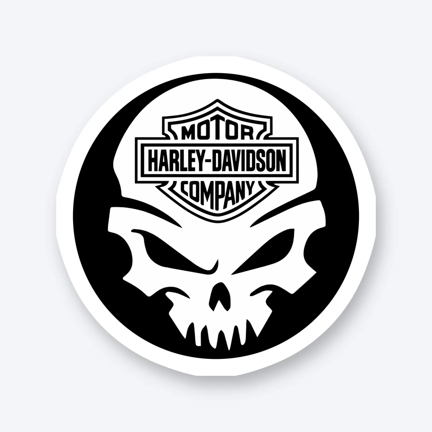 Harley Davidson Skull Aufkleber Set IV