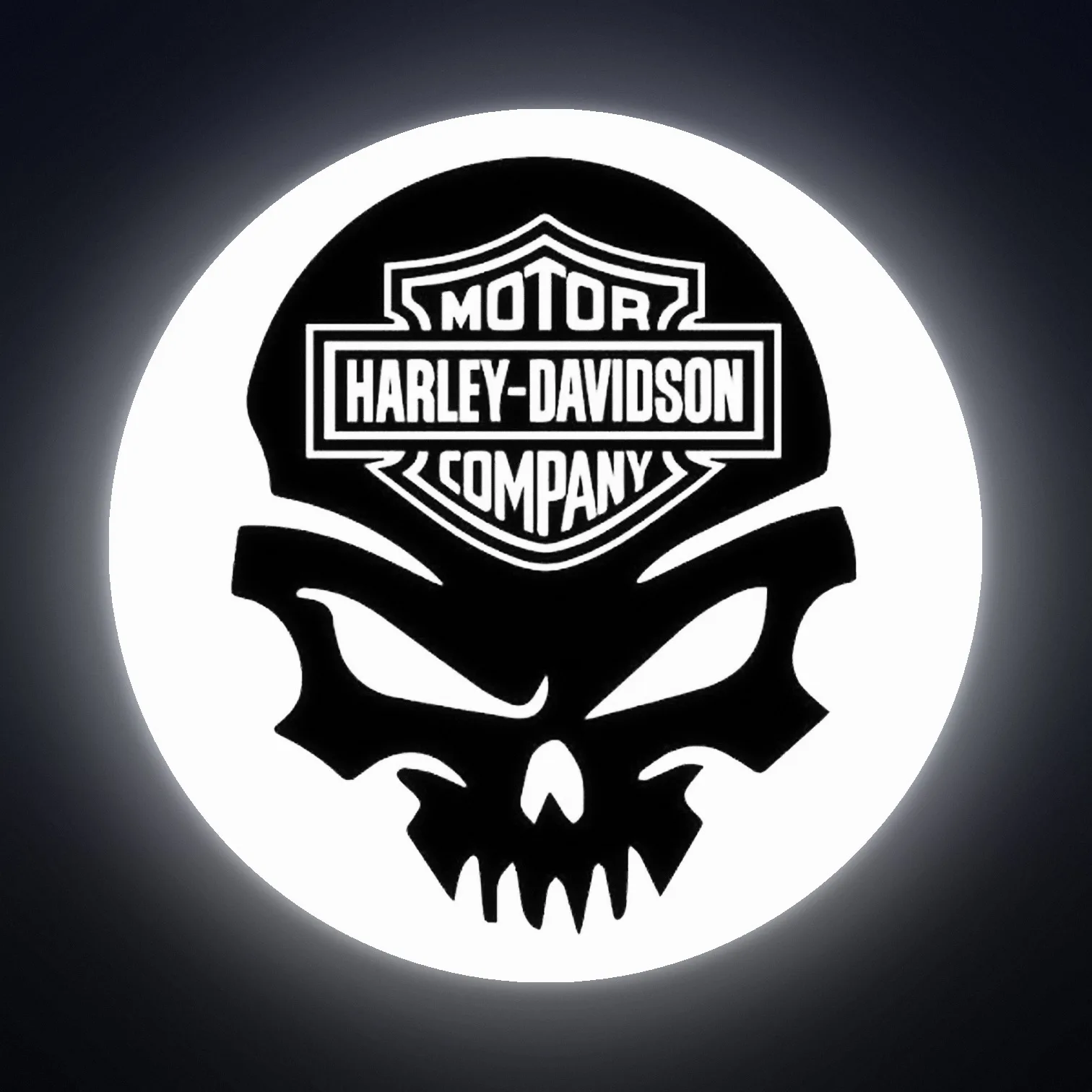 Harley Davidson Skull LED-Leuchte