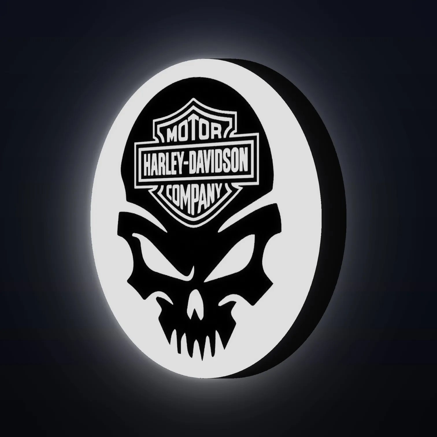 Harley Davidson Skull LED-Leuchte