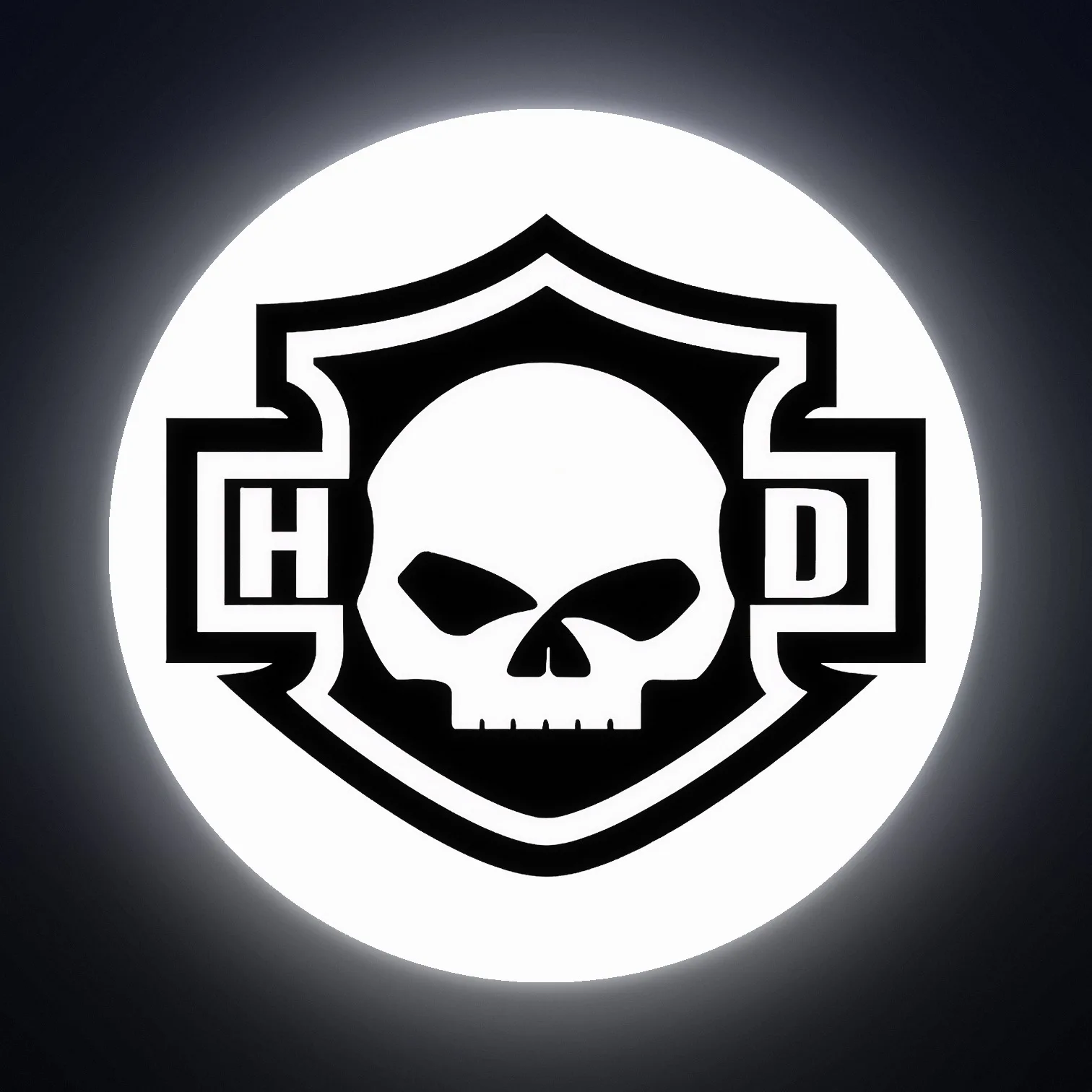 Harley Davidson Skull LED-Leuchte II