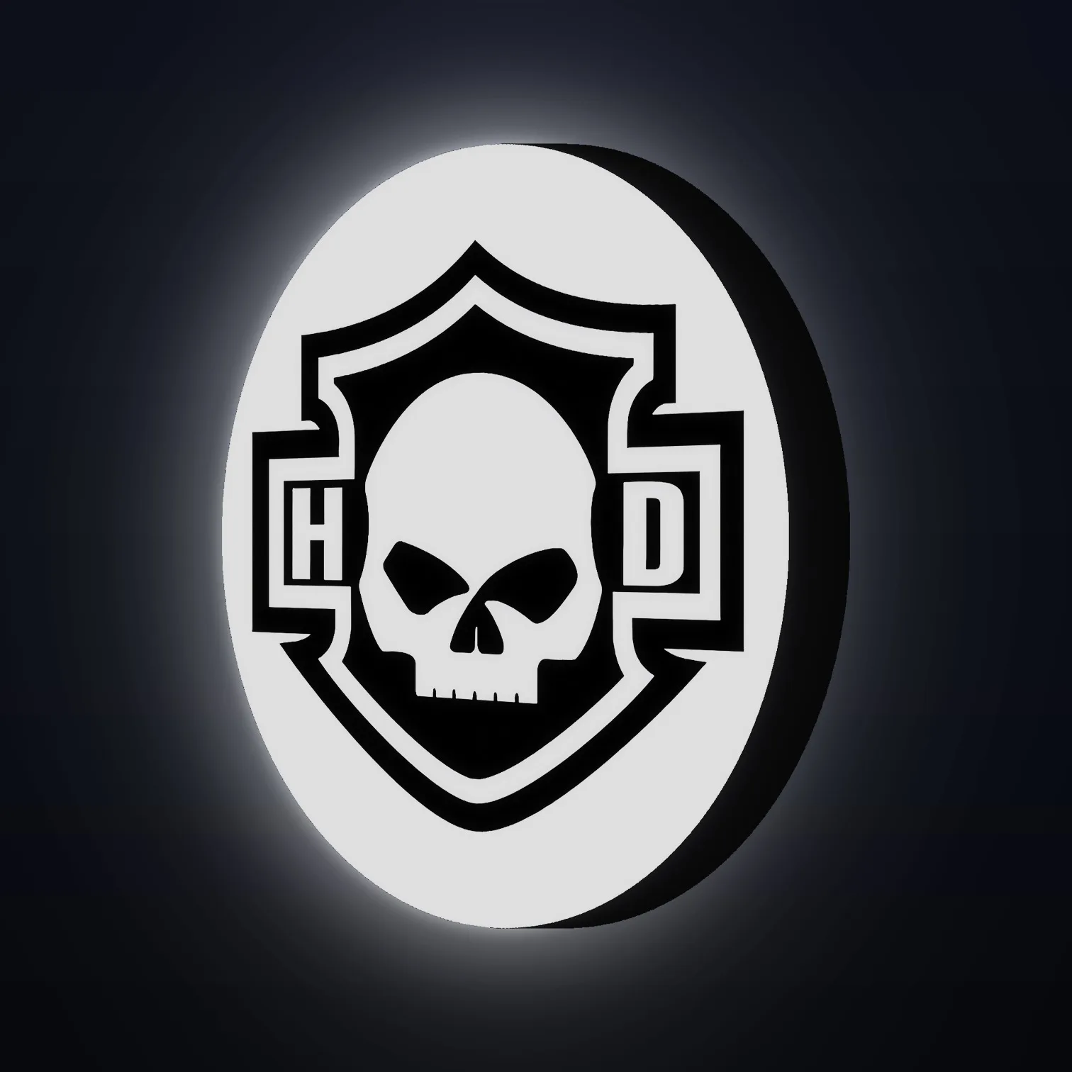 Harley Davidson Skull LED-Leuchte II
