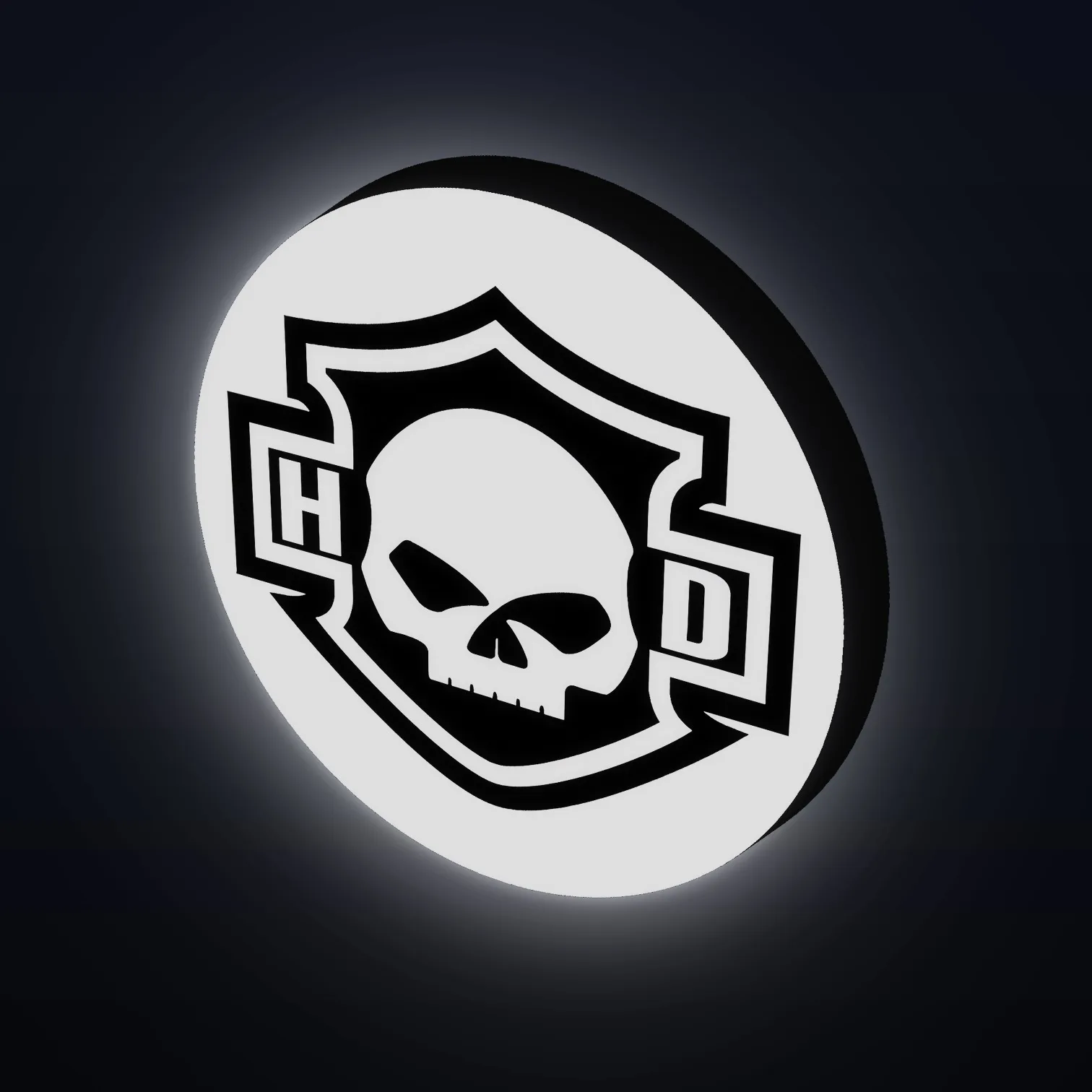 Harley Davidson Skull LED-Leuchte II
