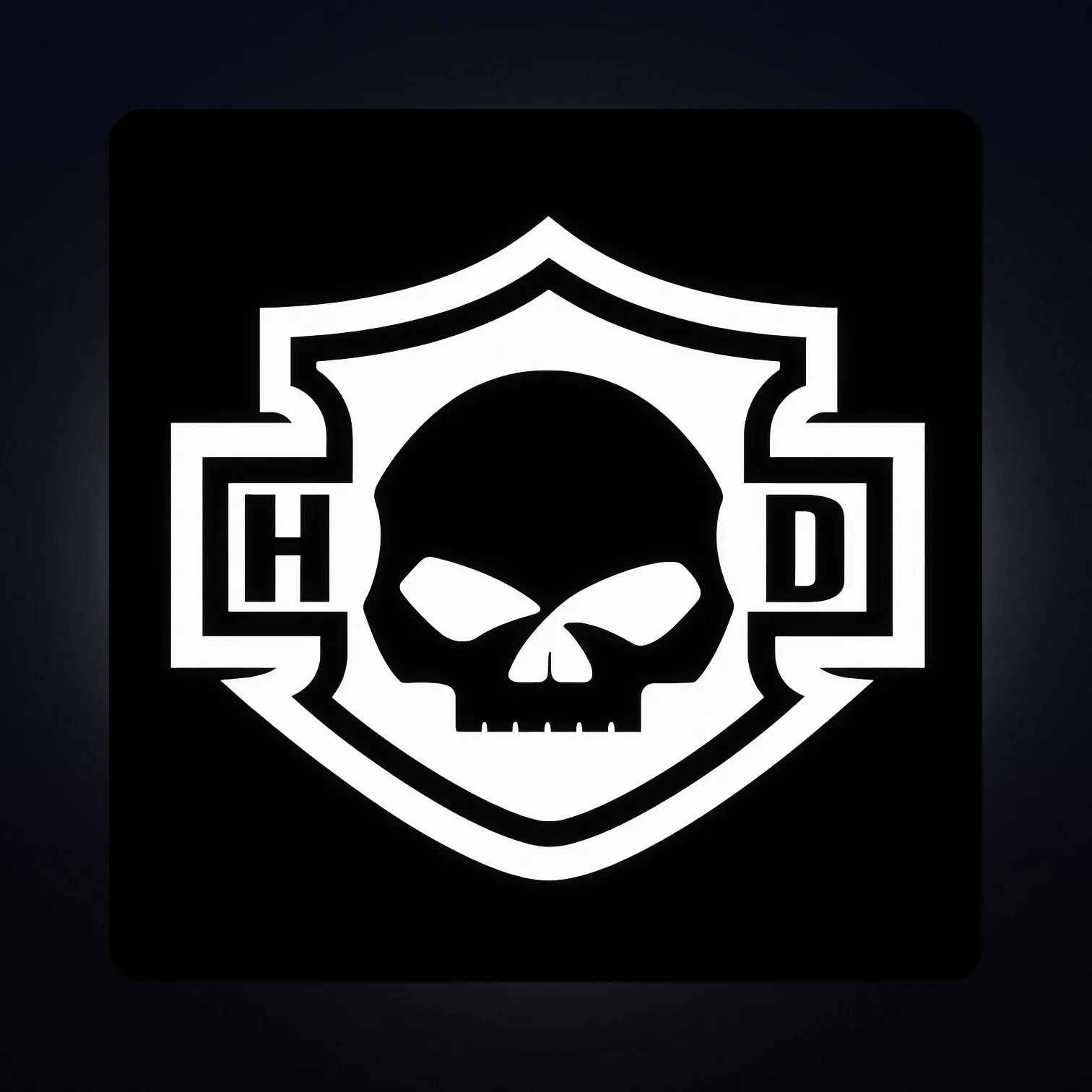 Harley Davidson Skull LED-Leuchte III