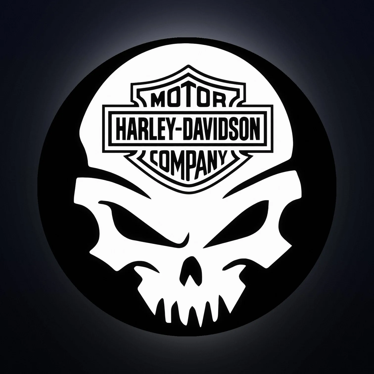 Harley Davidson Skull LED-Leuchte IV