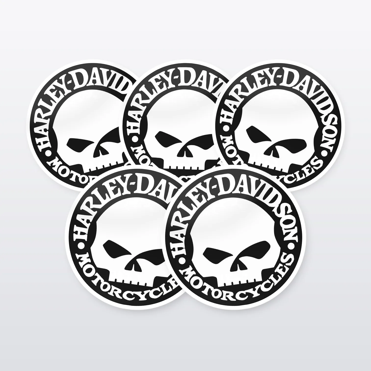 Harley-Davidson Willie G Skull Aufkleber Set III – 5 Sticker