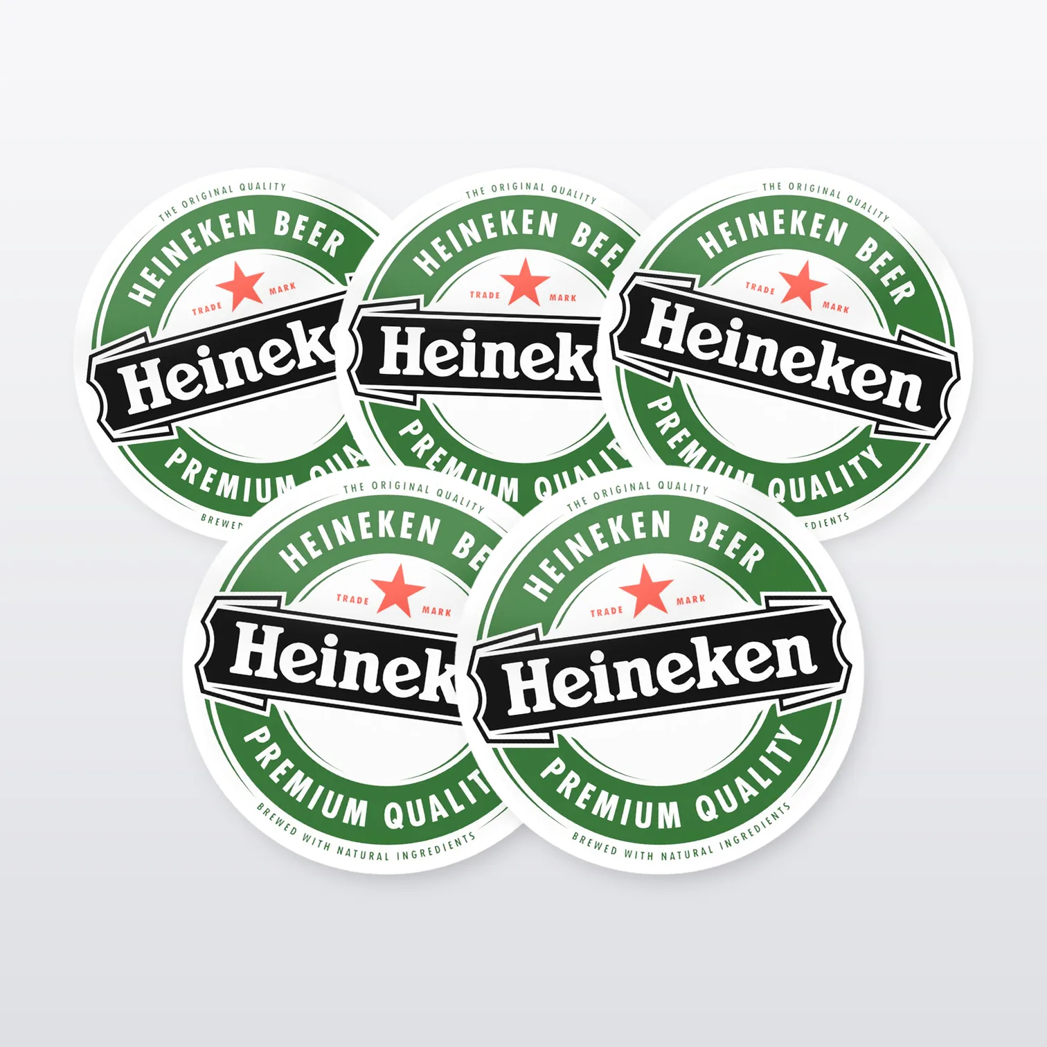 Heineken Aufkleber Set – 5 Sticker