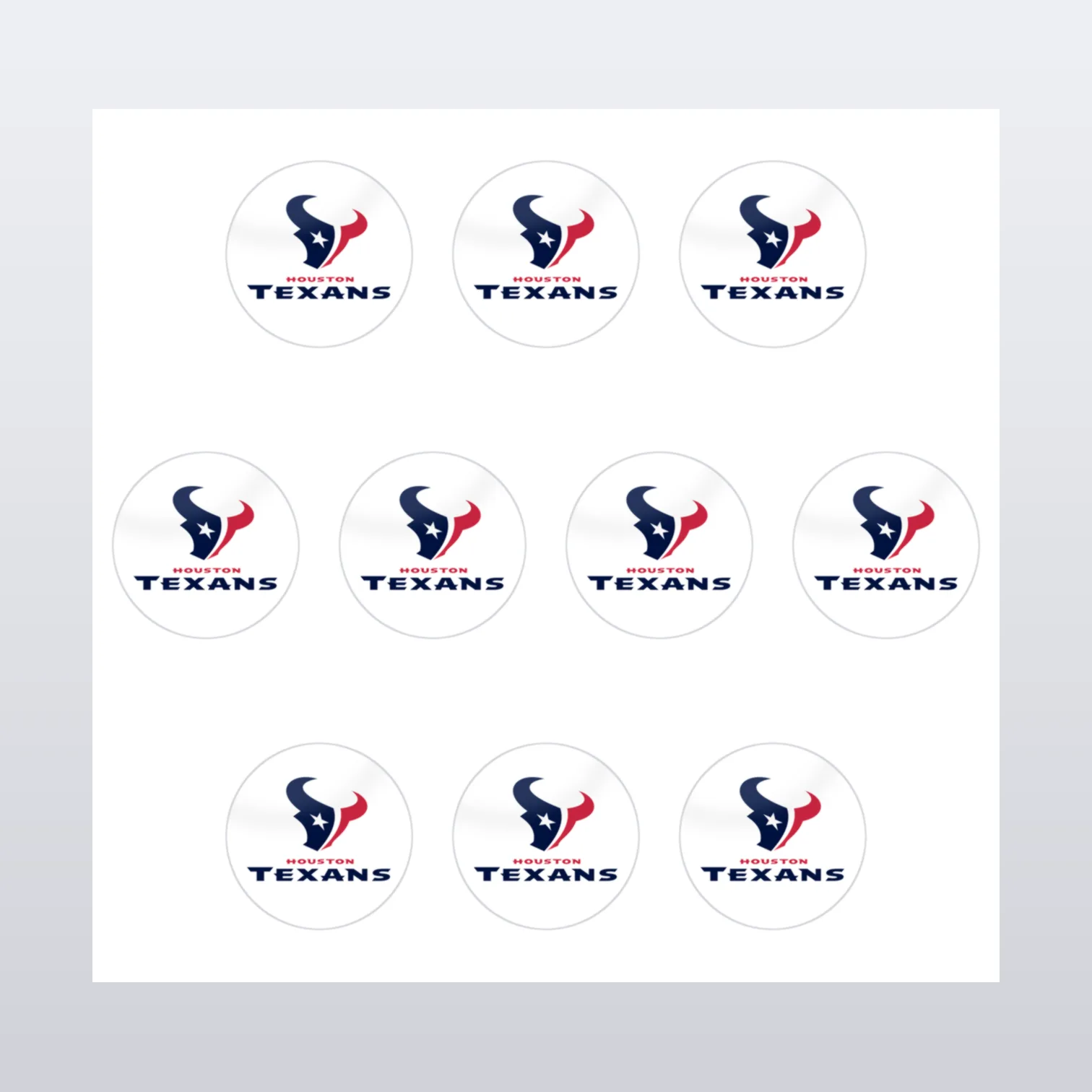 Houston Texans Aufkleber Set I