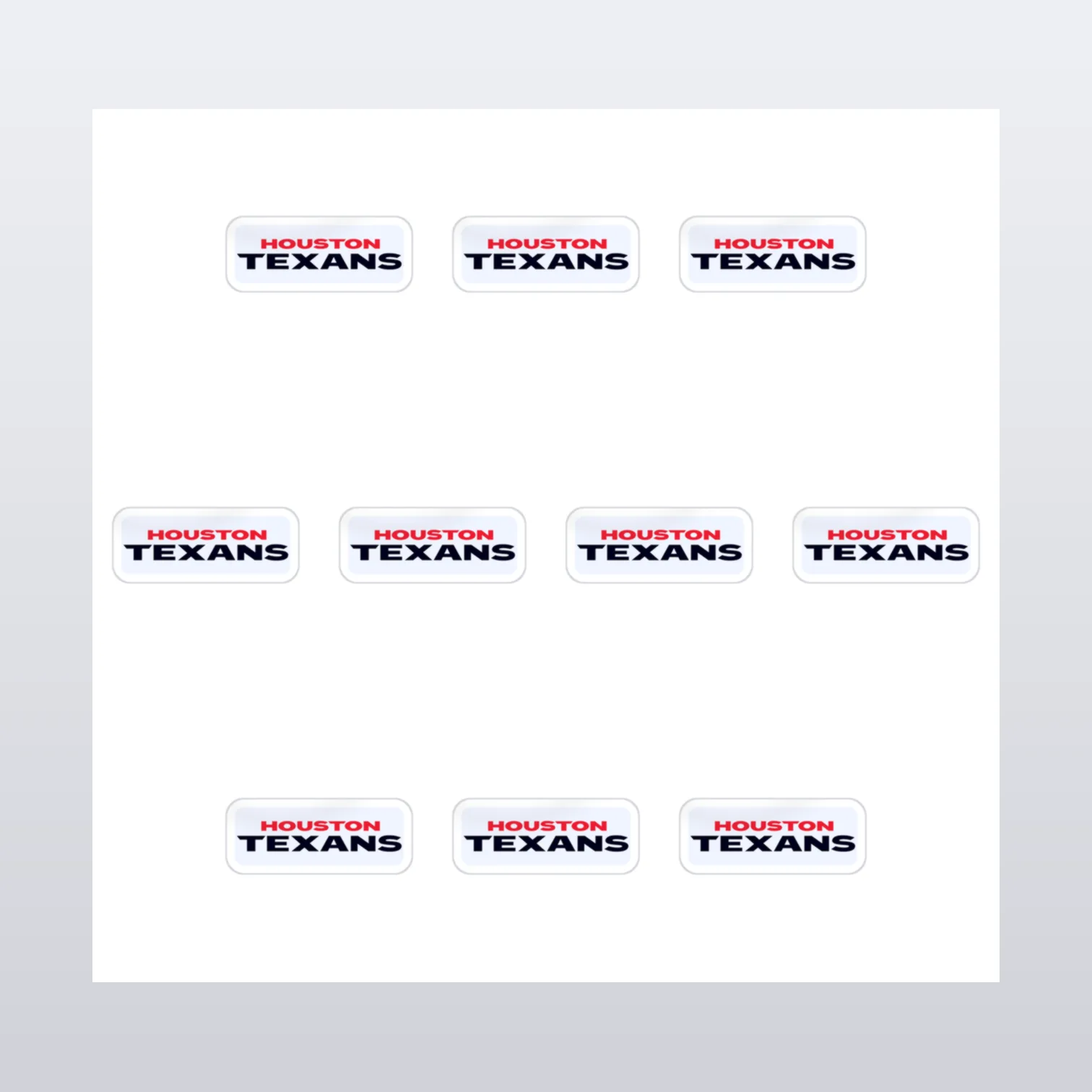 Houston Texans Aufkleber Set IV
