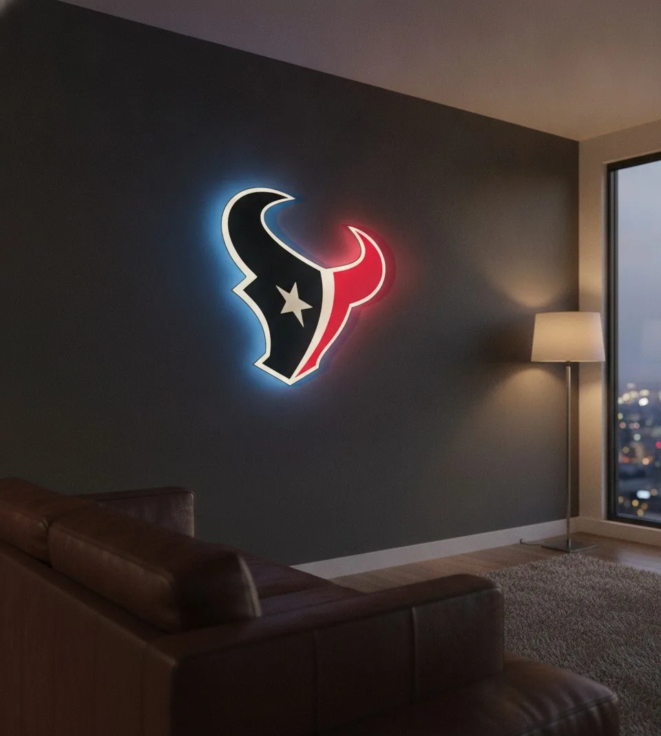 Houston Texans LED-Leuchtschild