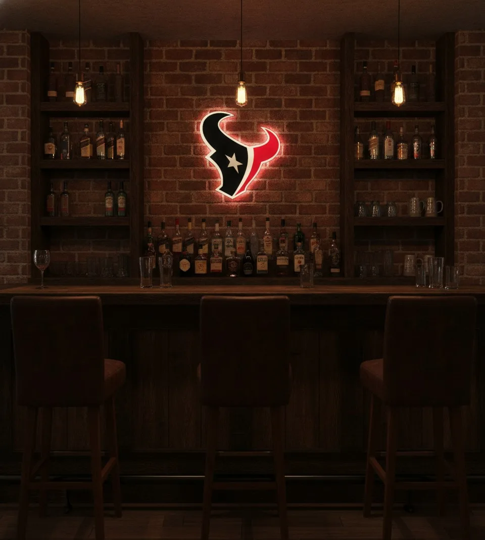 Houston Texans LED-Leuchtschild