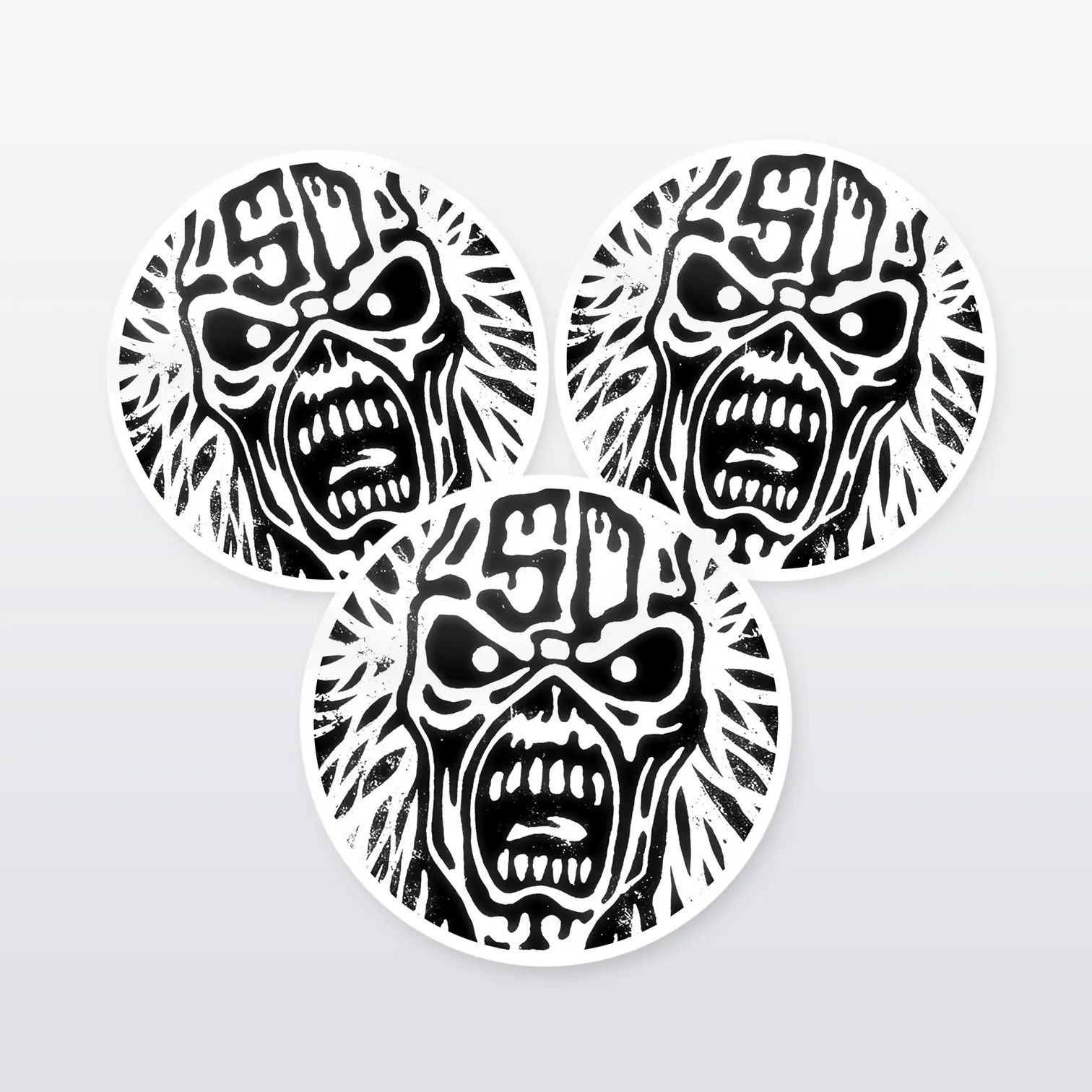 Iron Maiden Eddie Aufkleber Set – 5 Sticker