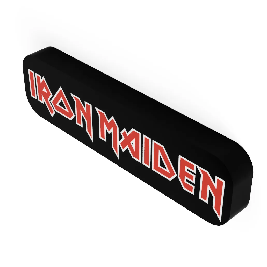 Iron Maiden LED-Leuchtschild – 3D-Ansicht