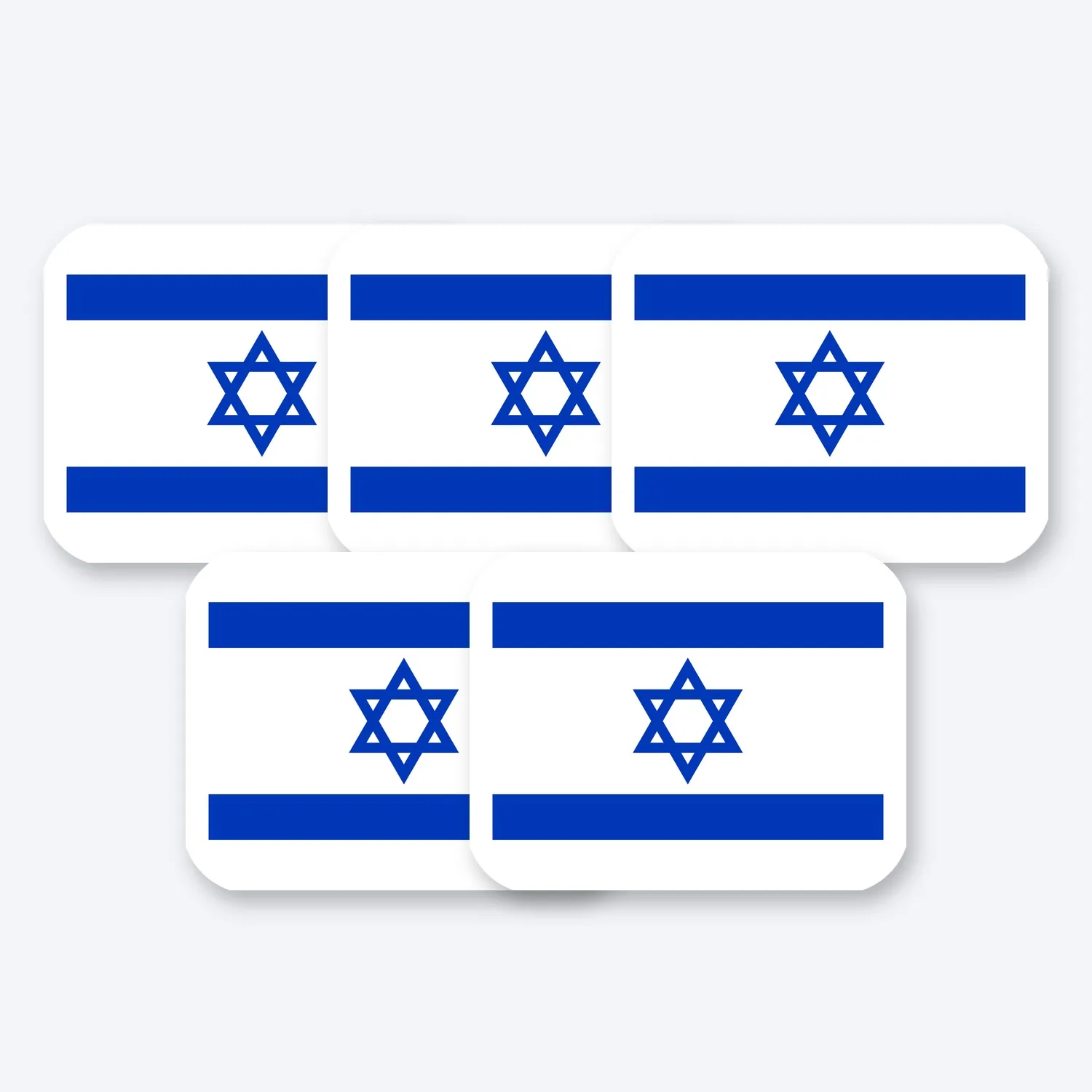 Israel Flagge Aufkleber Set
