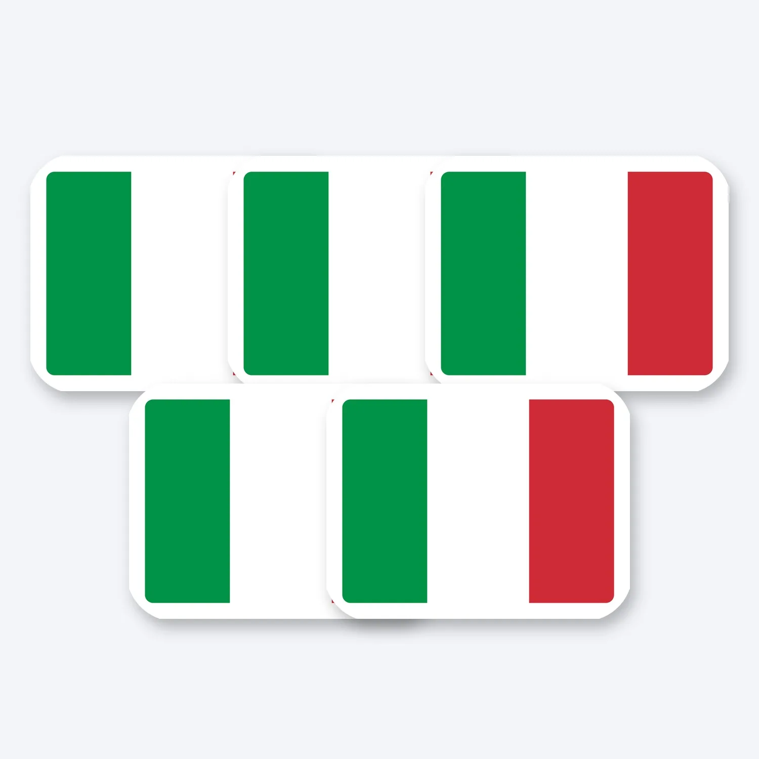 Italien Flagge Aufkleber Set
