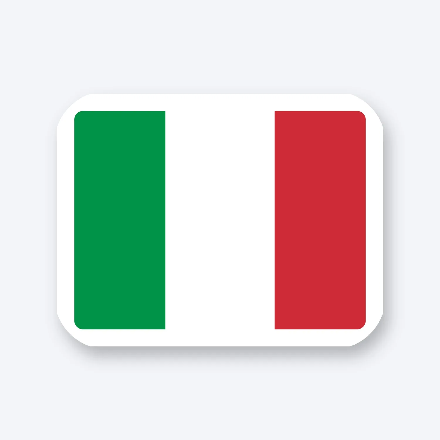 Italien Flagge Aufkleber Set