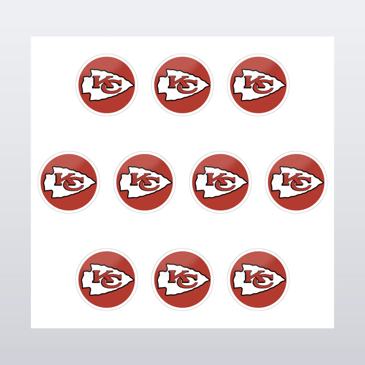 Kansas City Chiefs Aufkleber Set