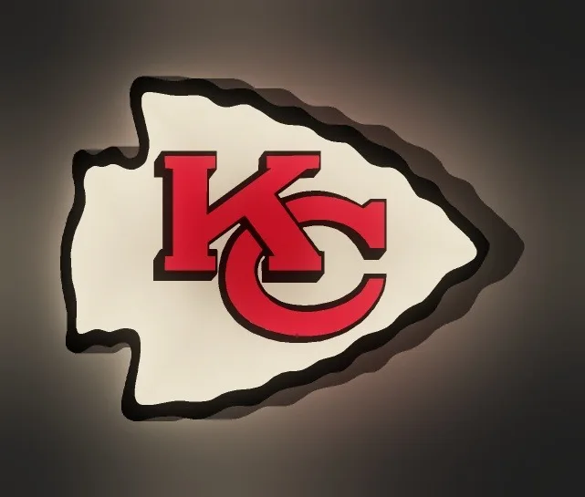 Kansas City Chiefs LED-Leuchtschild