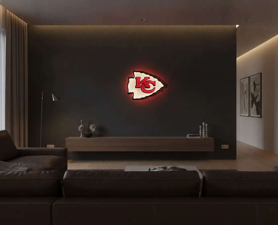 Kansas City Chiefs LED-Leuchtschild