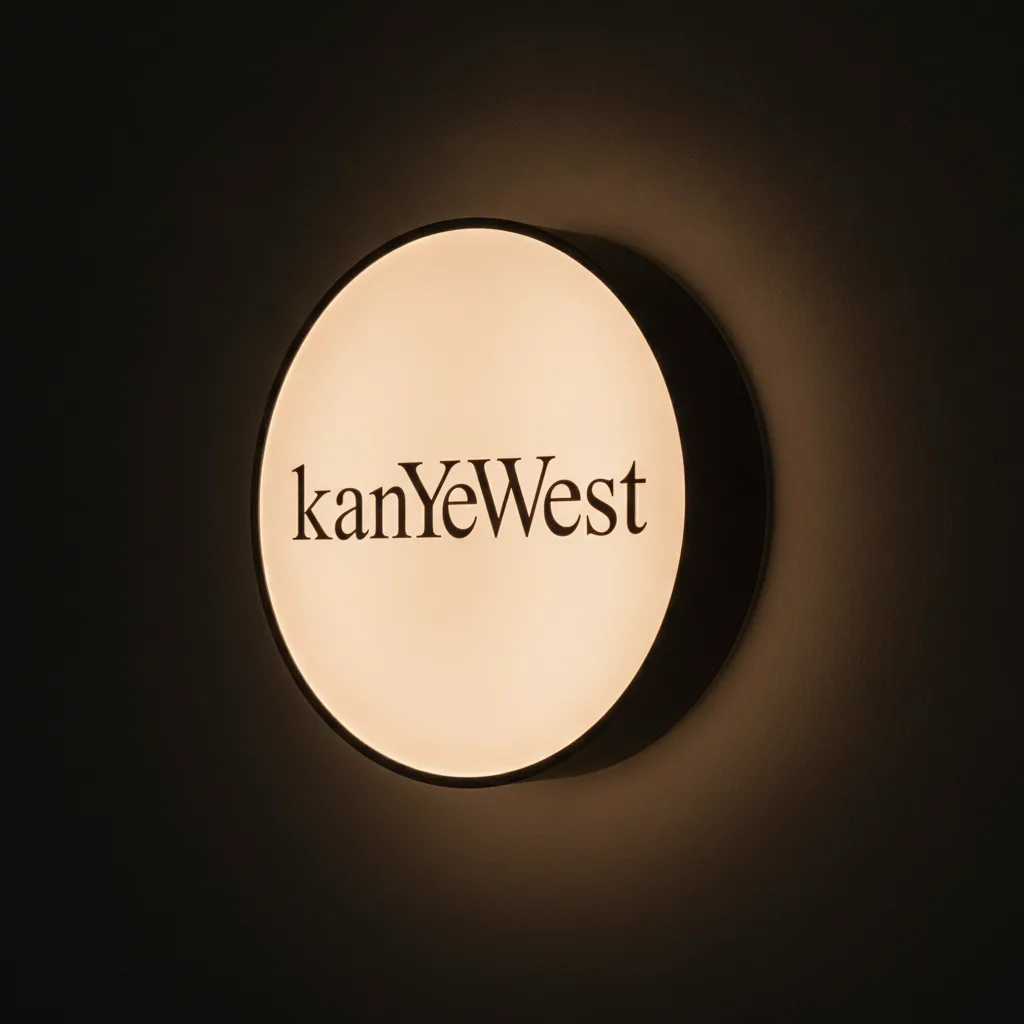 Kanye West LED-Leuchtschild