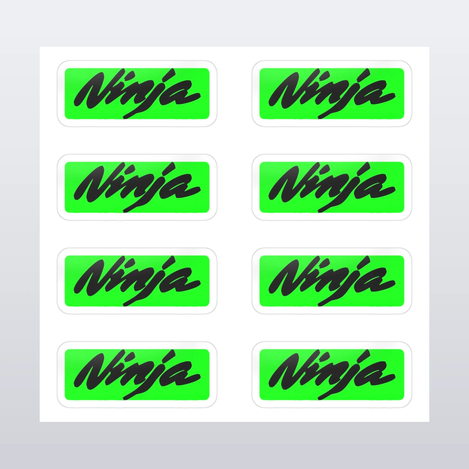 Kawasaki Ninja Aufkleber Set – Aufkleber auf Bogen