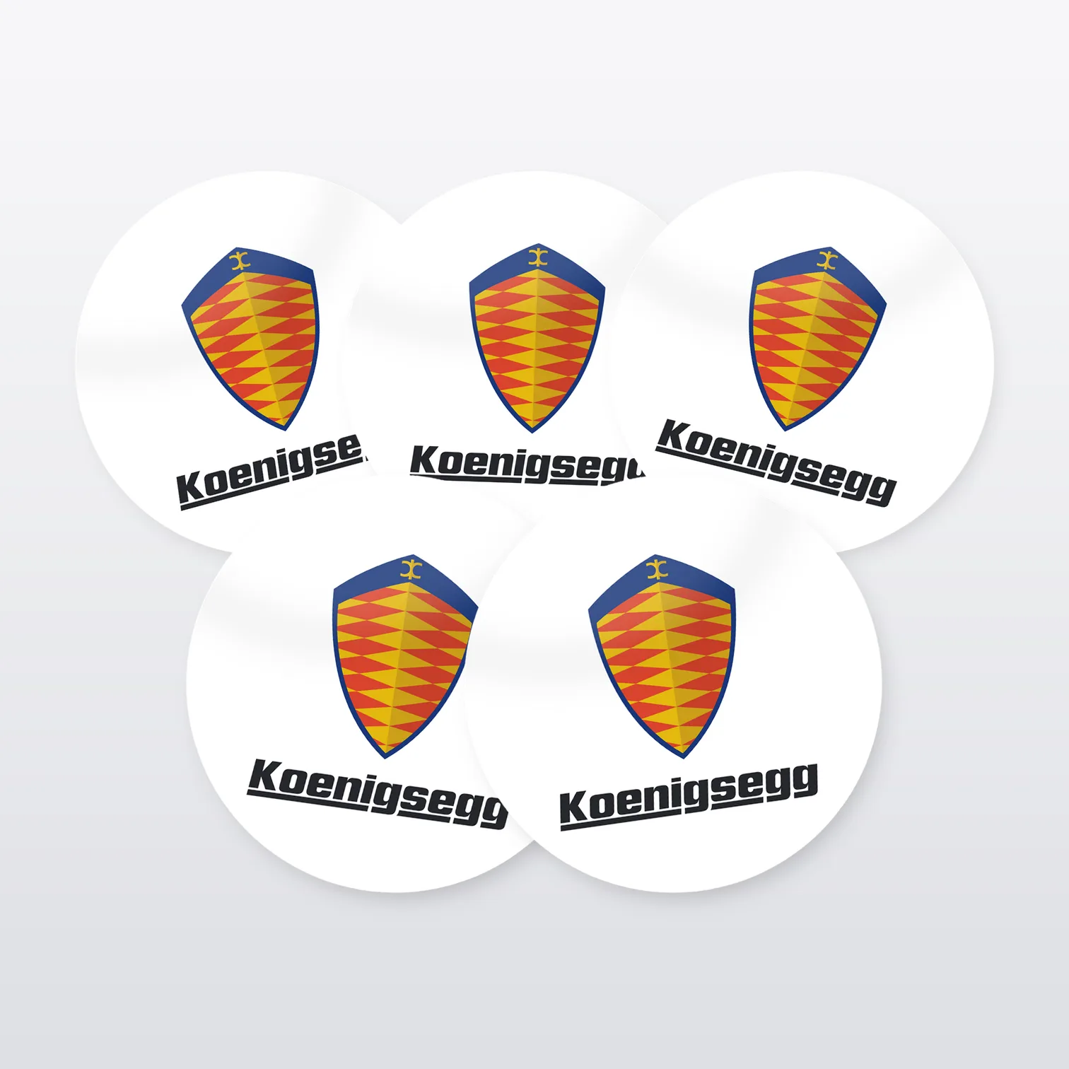 Koenigsegg Aufkleber Set – 5 Sticker