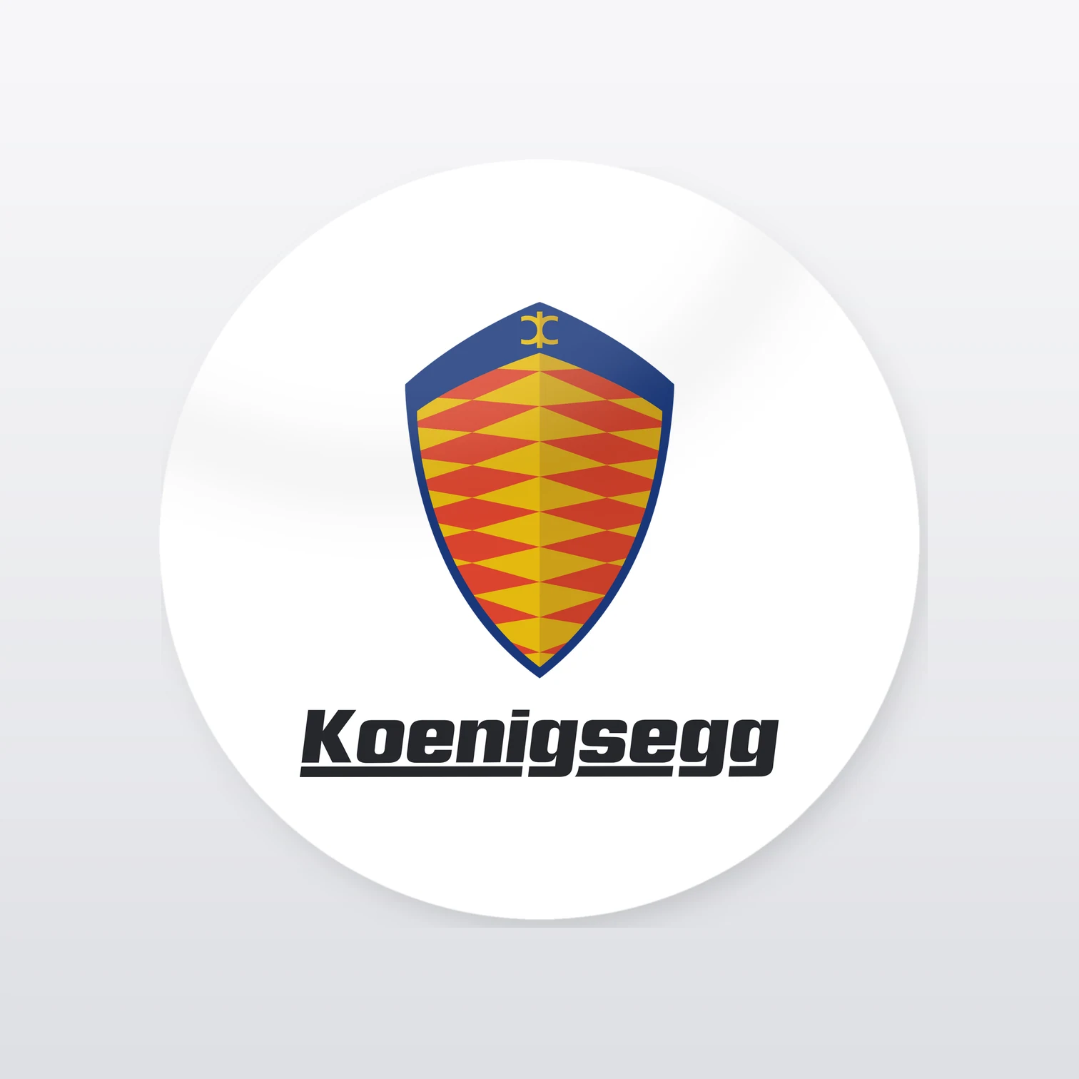 Koenigsegg Aufkleber Set – einzelner Aufkleber in Großaufnahme
