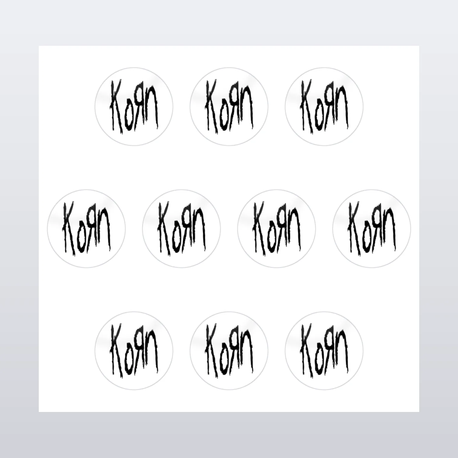 Korn Aufkleber Set