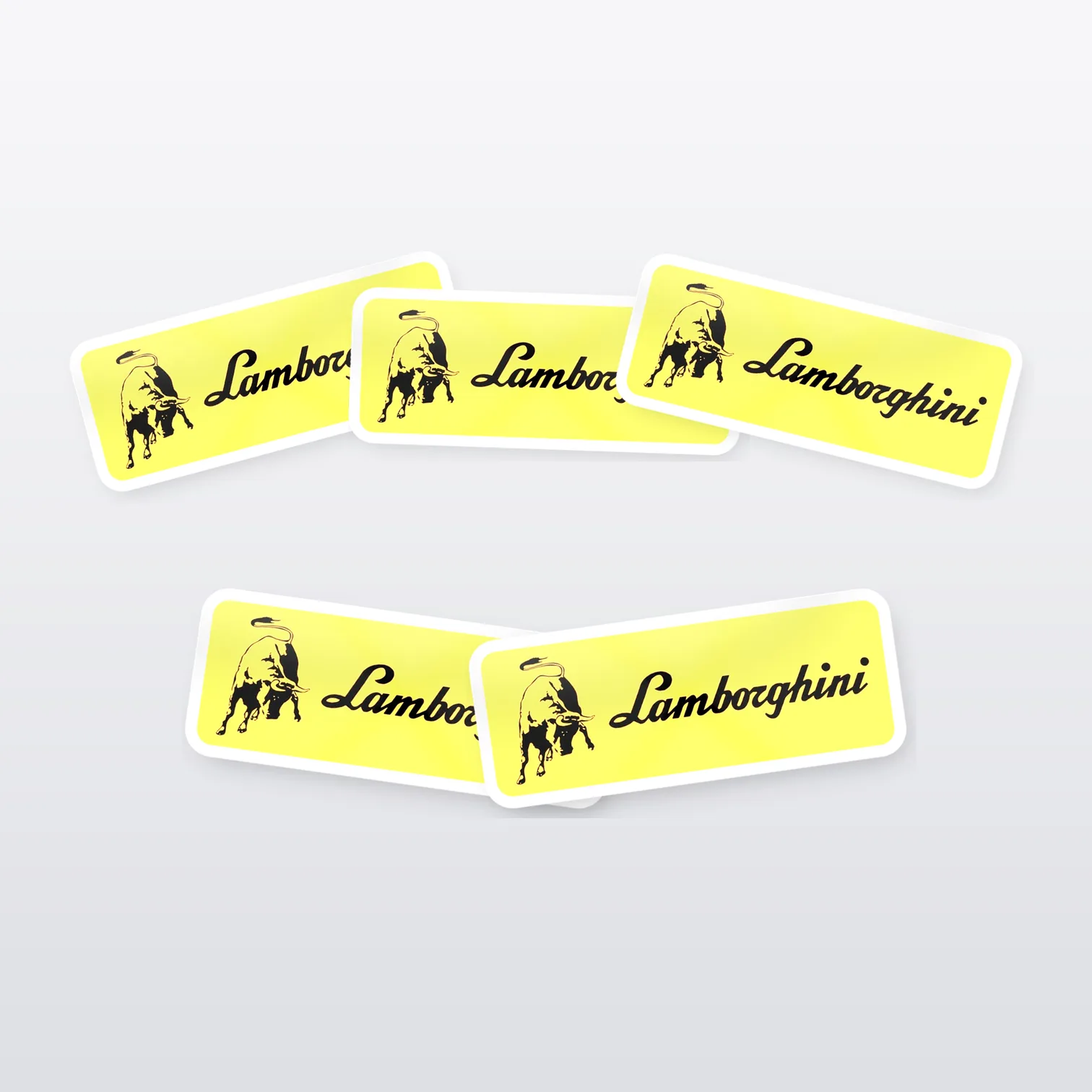 Lamborghini Logo Aufkleber Set – 5 Sticker