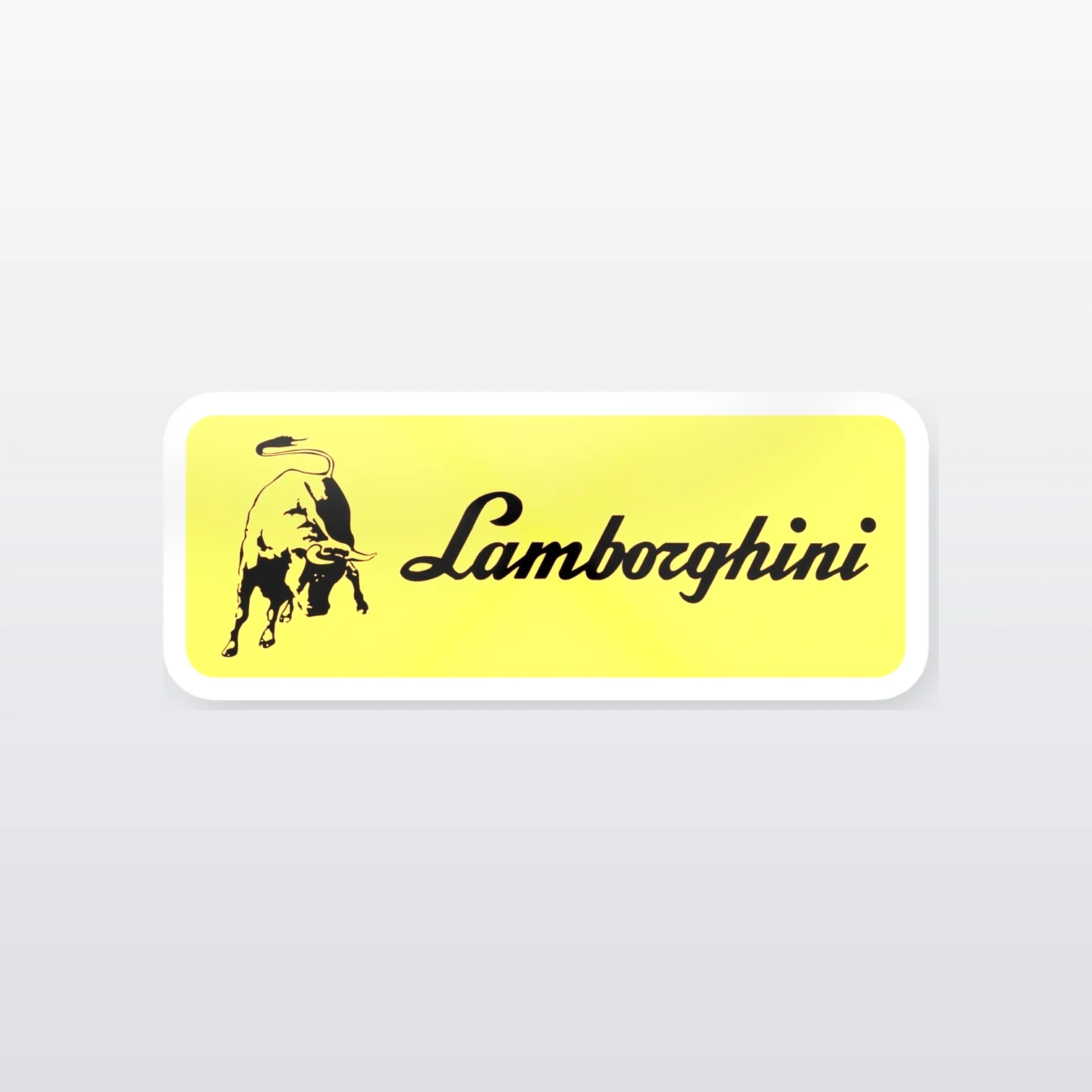 Lamborghini Logo Aufkleber Set – einzelner Aufkleber in Großaufnahme