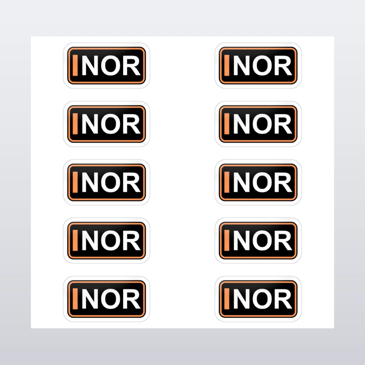 Lando Norris Aufkleber Set II – Aufkleber auf Bogen
