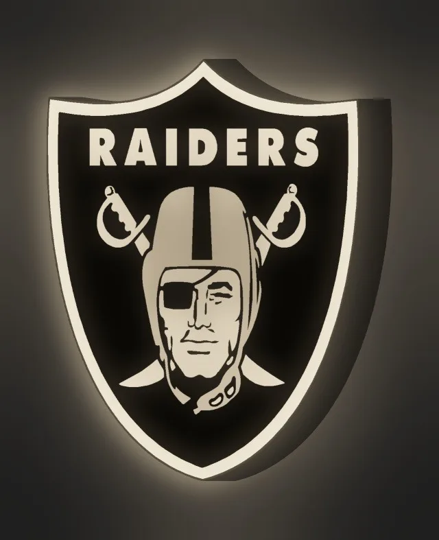 Las Vegas Raiders LED-Leuchtschild