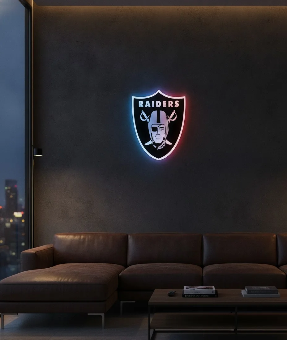 Las Vegas Raiders LED-Leuchtschild