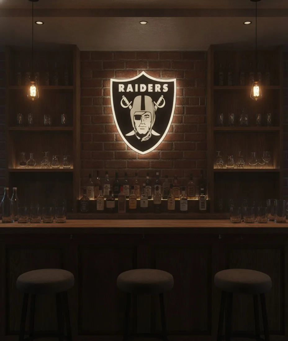 Las Vegas Raiders LED-Leuchtschild