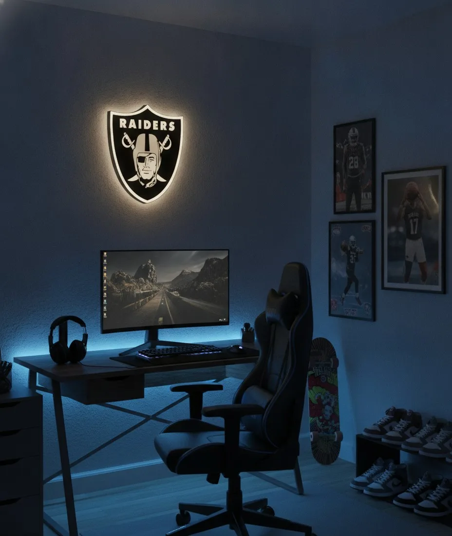 Las Vegas Raiders LED-Leuchtschild
